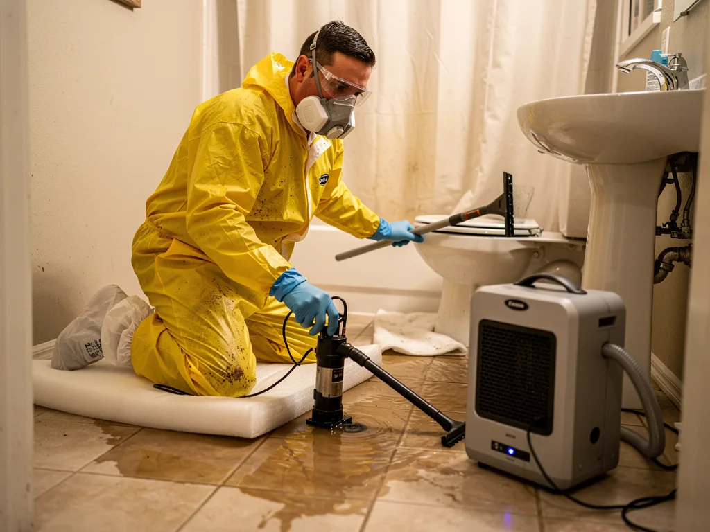Toilet Overflow Cleanup